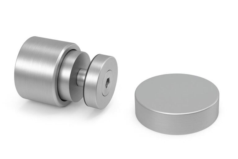 Point de fixation Ediz40 pour garde-corps en verre posé en applique