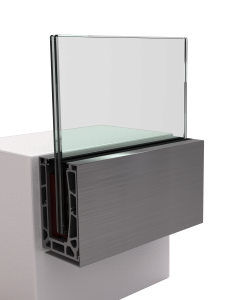 Garde-corps en verre réglable a l'anglaise SB360A